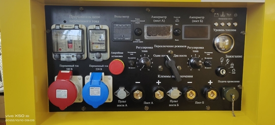 80% ονομαστικός κύκλος λειτουργίας 40°C KOVO EW400DST κινητήρας ζυθοποιός ντίζελ Motosoldadoras