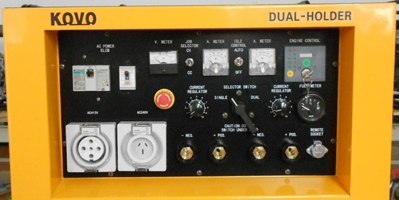 80% ονομαστικός κύκλος λειτουργίας 40°C KOVO EW400DST κινητήρας ζυθοποιός ντίζελ Motosoldadoras